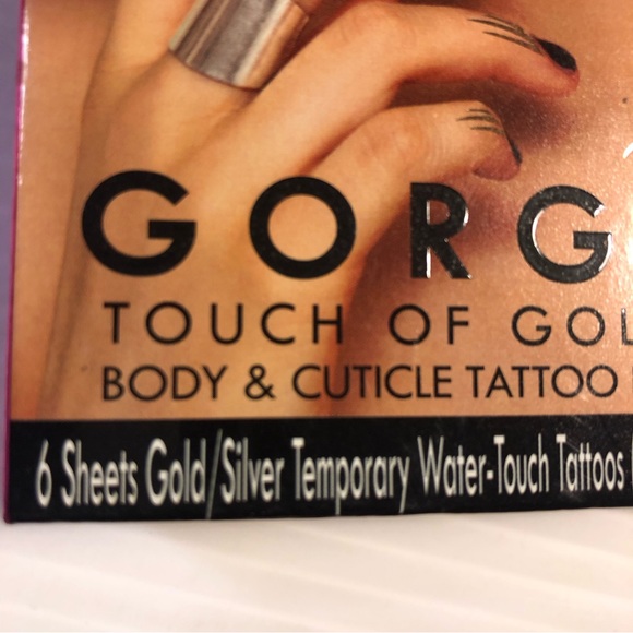 NWOT Gold & Silver Temporary Tattoo Kit - Picture 13 of 13